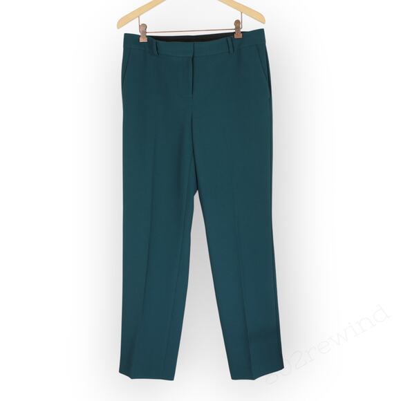 Size6 AnnTaylor FluidCrepe Straight Trouser Pocket Slate Work Suiting Office RTO - Picture 4 of 11